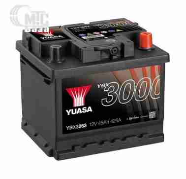 Аккумуляторы Аккумулятор  Yuasa SMF Battery   [YBX3063] 6СТ-45 Ач R EN425 А 207x175x175мм